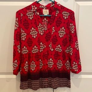 Mauve Anthropologie button down